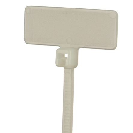 Panduit PLF1MB-M | Pan-Ty Plf1Mb-M Write-On Cable Tie, Pa6.6, 4"L, 18Lb, Pk1000