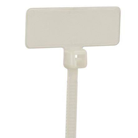 Panduit PLF1MB-M | Pan-Ty Plf1Mb-M Write-On Cable Tie, Pa6.6, 4"L, 18Lb, Pk1000