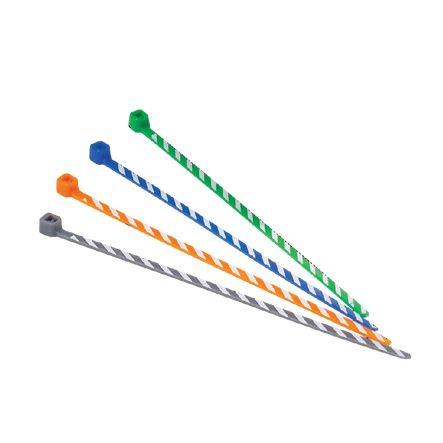 Panduit PLT1M-L8-7 | CTie,4"L,Mini,Nyl,SL/VLStripe,PK50