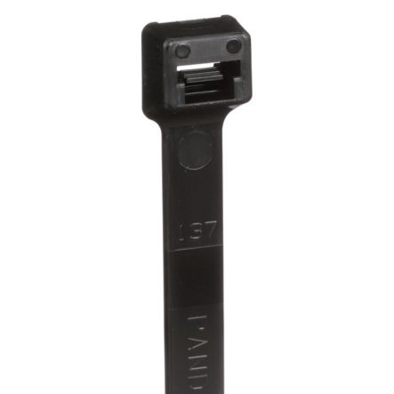 Panduit PLT2H-L0 | Pan-Ty PLT2H-L0 Cable Tie, Black, UV PA6.6, 8.1"L, 120lb, PK50