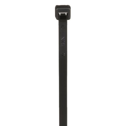 Panduit PLT2I-M0 | Pan-Ty PLT2I-M0 Cable Tie, Black, UV PA6.6, 8"L, 40lb, PK1000