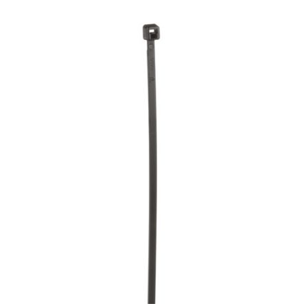 Panduit PLT2M-C0 Cable Tie, 8.0";L (203mm), Miniature, Weather-resistant, Black, Pack of 100