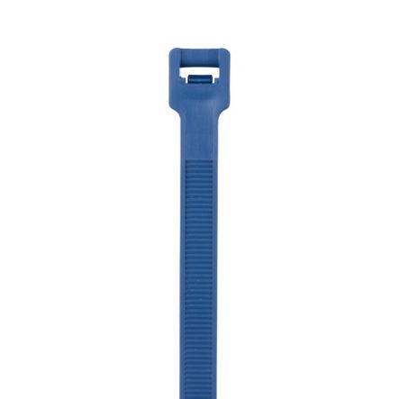 Panduit PLT3S-C186 Cable Tie, 11.5";L (291mm), Standard, Metal Detectable Polypropylene, Dark Blue, Pack of 100