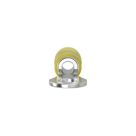 Panduit PN10-10R-L | Pan-Term PN10-10R-L Ring Terminal, Yellow, Nylon, 10-12 AWG, #10 Stud, PK50