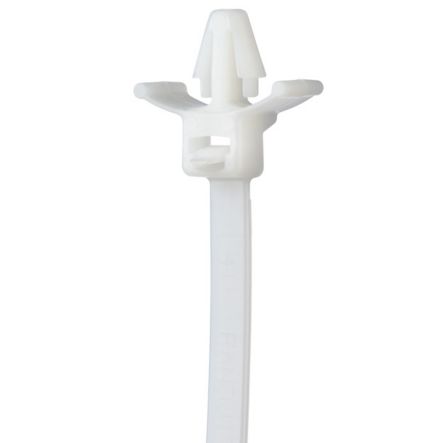 Panduit PRWP1S-D | Pan-Ty PRWP1S-D Releasable Wing Push Mount Tie, PA6.6, 5.2"L, 50lb, PK500