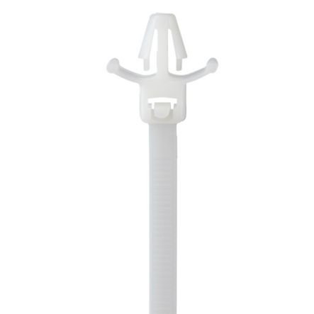 Panduit PRWP1S-D | Pan-Ty PRWP1S-D Releasable Wing Push Mount Tie, PA6.6, 5.2"L, 50lb, PK500