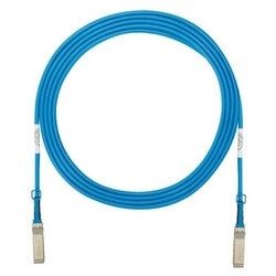 Panduit PSF1PXA1.5MBUNL | Cable Assembly, Passive, High Speed, Twinaxial, SFP+ 10 GBPS to SFP+ 10 GBPS Connector, 30 AWG, 0.16" Nominal Diameter, 4.92’ Length, PVC Jacket, Blue, No Label