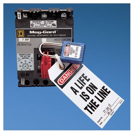 Panduit PSL-CBIL I-Line Circuit Breaker Lockout Device, Red