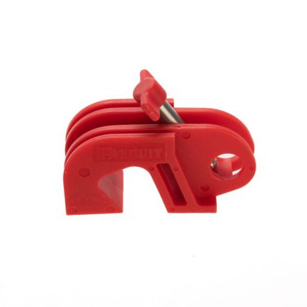 Panduit PSL-CBNT No-Tool Circuit Breaker Lockout Device, Red