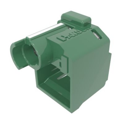 Panduit PSL-DCPLRE-GR | Recessed, Lock-In Devices, Green