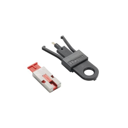 Panduit PSL-USBA USB Type ’;A Blockout Device, Red, includes Removal Tool, Pack of 5