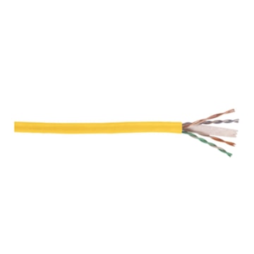 Panduit PUR6C04YL-F | Copper Cable, Cat 6, 4-pair, 23 AWG, U/UTP, CMR, Yellow