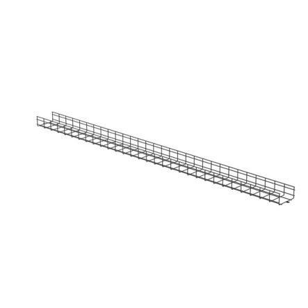 Panduit PWB4X18BL | Wire Basket 4" H x 18" W, Black Powdered Coated