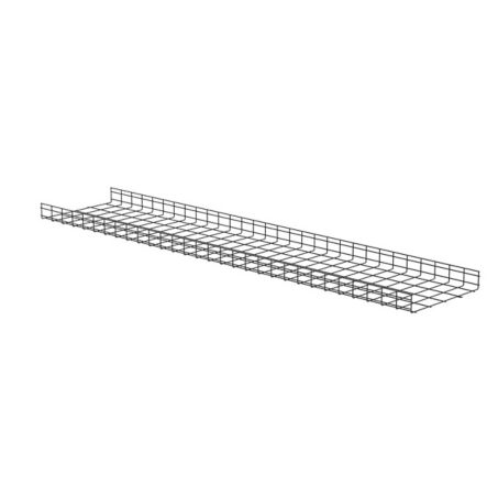 Panduit PWB4X24BL | Wire Basket 4" H x 24" W, Black Powdered Coated