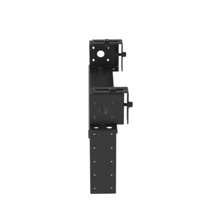 Panduit PZLRB4U | Overhead Distribution Rack, 2-Post, 4RU, #12-24 Threaded E-Rails, Black