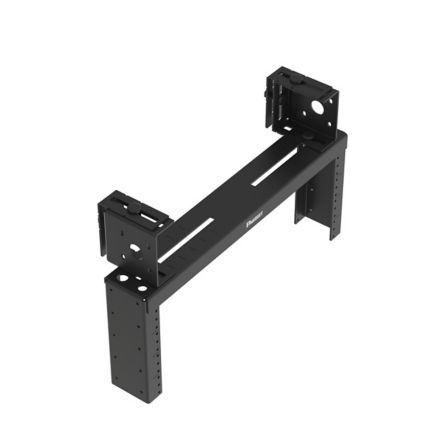 Panduit PZLRB4U | Overhead Distribution Rack, 2-Post, 4RU, #12-24 Threaded E-Rails, Black