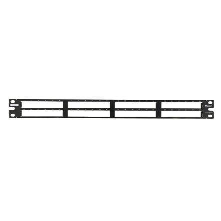 Panduit QPP48HDVNSBL | Quicknet Patch Panel, Flat, 48 Vertical Printed Ports, 1Ru