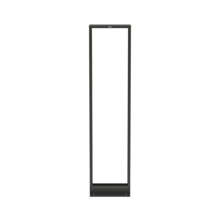 Panduit R2P6S | 2-Post Rack, 45Ru, 6 In. Deep, #12-24 Threaded E-Rails, Steel, Black