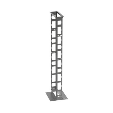 Panduit R2P6S | 2-Post Rack, 45Ru, 6 In. Deep, #12-24 Threaded E-Rails, Steel, Black
