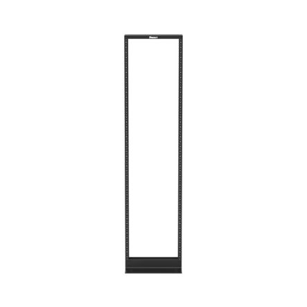 Panduit R2PW | 2-Post Rack, 45RU, #12-24 Threaded E-Rails, Aluminum, 23 in. Wide, Black