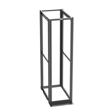 Panduit R4P36 | 4-Post Rack, 45Ru, 36 In. Deep, #12-24 Threaded E-Rails, Black