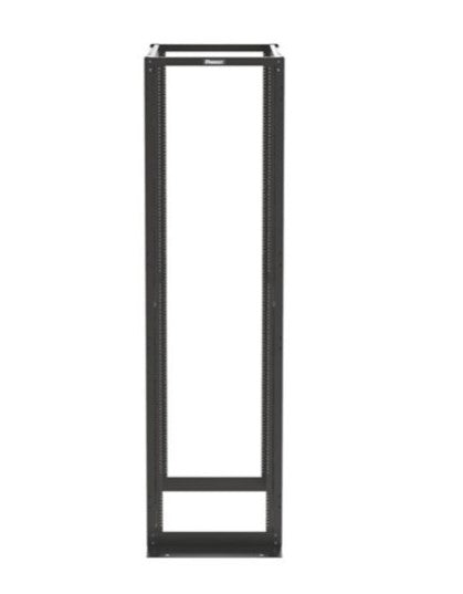 Panduit R4P36 | 4-Post Rack, 45RU, 36 in. Deep, #12-24 Threaded E-Rails, Black