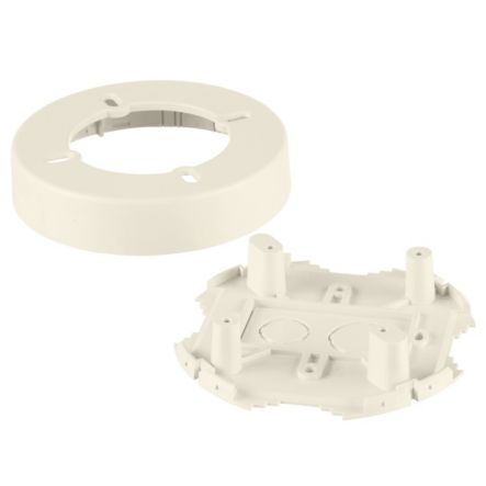 Panduit RJBX3510IW | Surface Raceway, Pwr Rated Junct. Box, S/G 2-pc, Round, Off-White