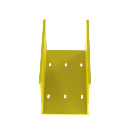 Panduit S4X4YL6NM | FiberRunner Solid Wall Channel, 4x4, Yellow