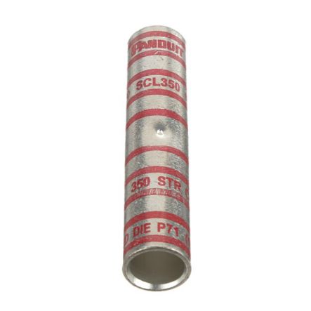 Panduit SCL350-X | Copper long barrel butt splice, 350 kcmil cable.