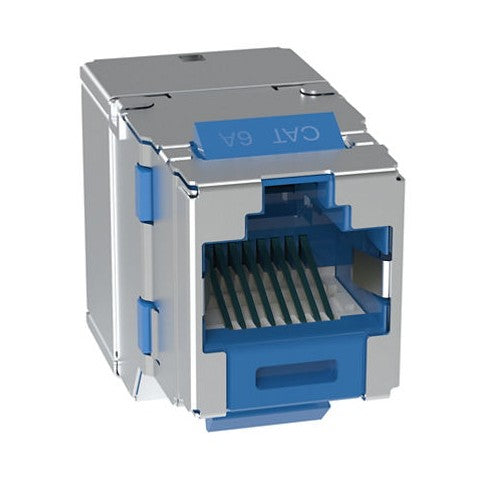 Panduit SKJ6X88BU-C | Shielded Keystone Category 6A RJ45 Punchdown Jack Module