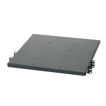 Panduit SRM19X25A1 | Rack Mount Shelf, 1 Ru, Steel, Black, 25" Depth