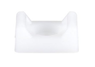 Panduit SSM3S8-C | StrongHold Cable Tie Mount, Natural, PA 6.6, Screw, 0.37"x0.86"x0.61"