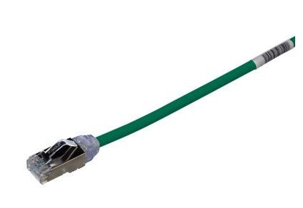 Panduit STP28X2.5MGR | Cat 6A 28 AWG Shielded Patch Cord, 2.5 m, Green
