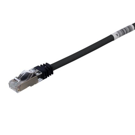 Panduit STP6X0.2MBL | Cat 6A 26 AWG Shielded Patch Cord, 0.2m, Black