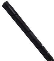 Panduit T38F-C0 | Spiral Wrap, Black, Uv Pe, 0.3125" Min Dia., 100' Roll, Pk1