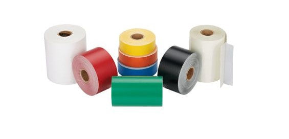 Panduit T400X000VP1Y | Printable Labeling Tape, Vinyl, White, TT, 4", RL1