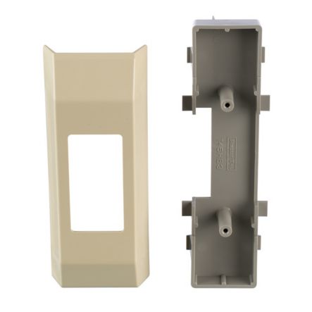 Panduit T45HEGBEI | T-45 Electrical Bracket and Box For Rectangular Outlets, Electric Ivory