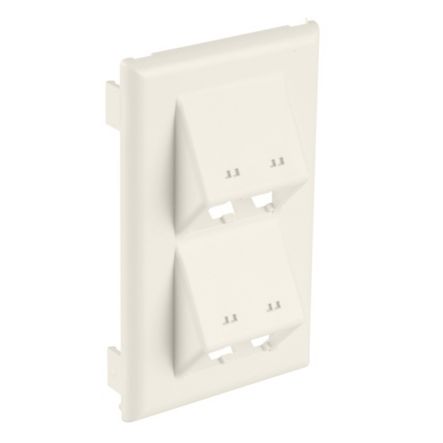 Panduit T70FV4WH | Surface Raceway, T-70 Vert, Slp, 4 Pt, Mini-Com Facplt, EI