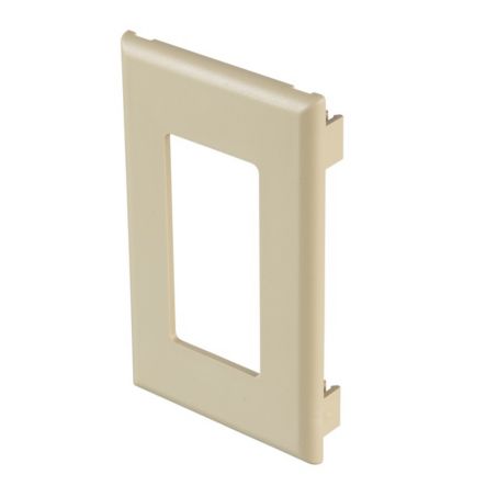 Panduit T70PGEI | Single Gang Snap-on Rectangular Electrical/Communication Faceplate, Electric Ivory