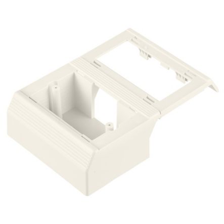 Panduit T70WC2WH | Surface Raceway, T-70 Offset Box, For Snap-On Faceplates, White