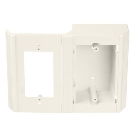 Panduit T70WCWH | Surface Raceway, T-70 Offset Box, For Screw-On Faceplates, White