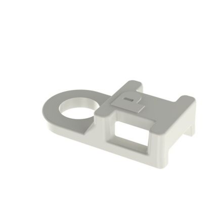 Panduit TA1S8-M | TA1S8-M Tie Anchor Mount, Natural, PA 6.6, 0.75x0.38", #8 Screw, PK1000