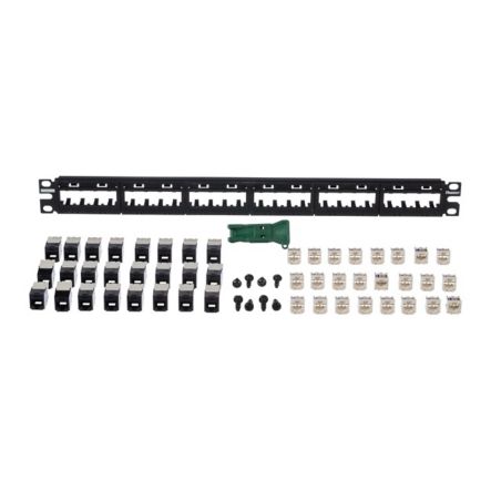 Panduit UICMPPK6G24BL | Patch Panel Kit, Cat 6, 24 Port, 1 Ru, Bl