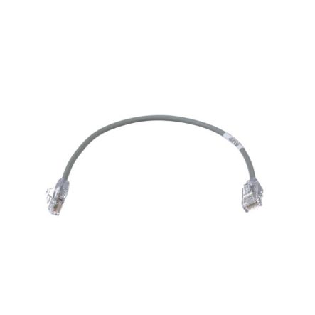 Panduit UTP28SP1GY | Copper Patch Cord, RJ45-RJ45, Small Diameter, 28 AWG, Gray CM/LSZH UTP Cable, 1 FT.