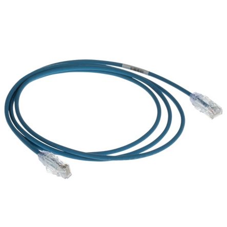 Panduit UTP28SP5BU | Copper Patch Cord, RJ45-RJ45, Small Diameter, 28 AWG, Blue CM/LSZH UTP Cable, 5 FT.