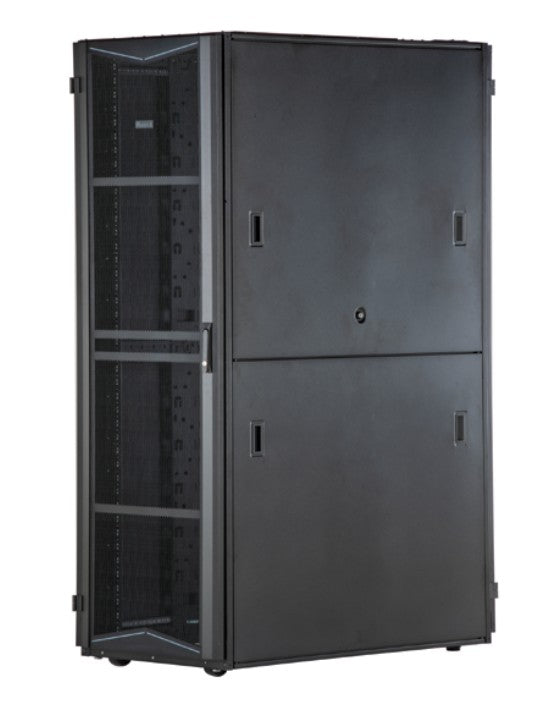 Panduit XG64522BS000F | FlexFusion Front Door System, Black with Brushed Seal, Single-Hinged, Left & Right Hand