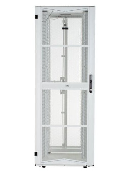 Panduit XG64522WS005T | FlexFusion, 600X45RU1200 White, Top Cap with Brush Seal Single Hinge Front Door