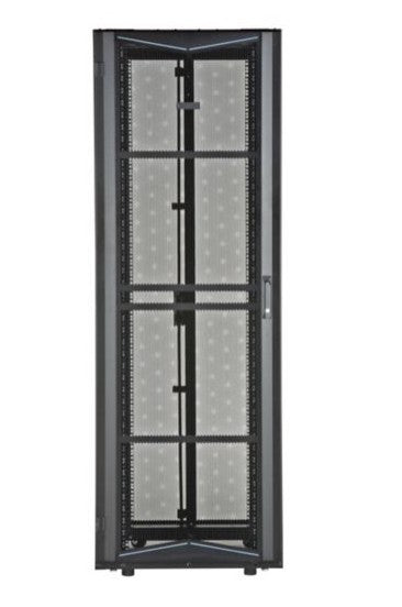 Panduit XG65222BS01CA | FlexFusion Cabinet, 600MM X 52RU X 1200MM, Black, Hardware Mount Rail, Top Cap
