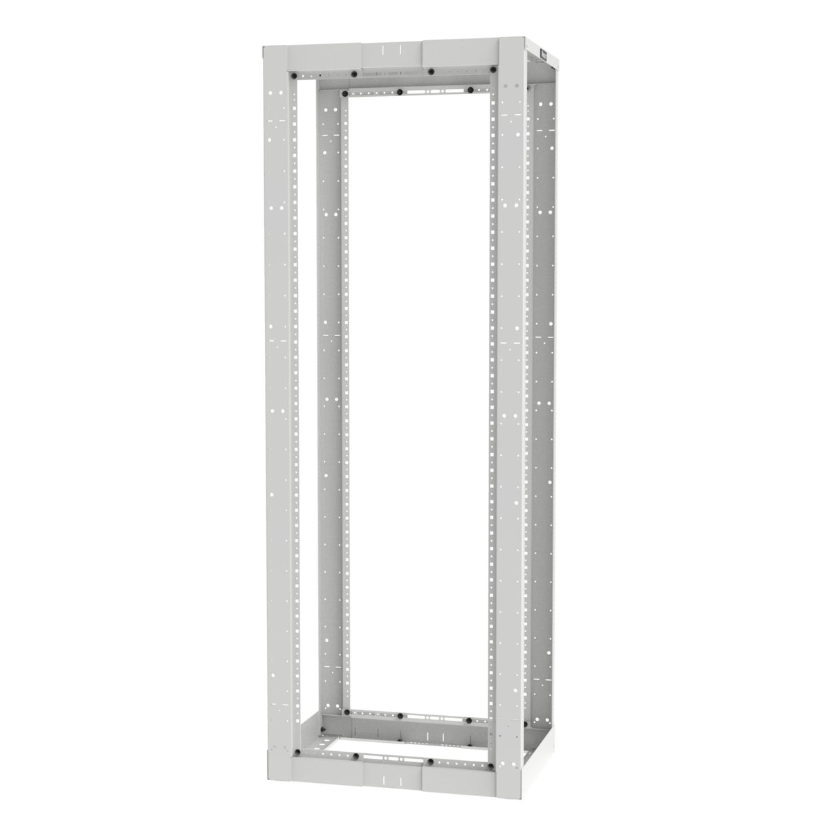 Panduit AR4PCNWH Four Post Rack, 45u, Adjustable Depth, 23 -42, Cage Nut Rails, White