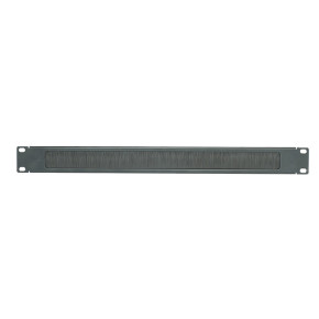 Panduit BR1B | Blanking Panel with Brush Seal Pass-Through 1 RU, Black